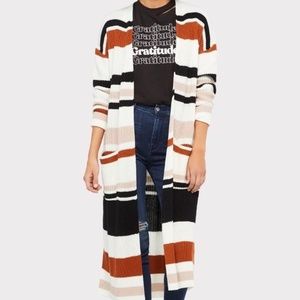 NWT ALLISON JOY EVEREVE PHOEBE STRIPE CARDIGAN